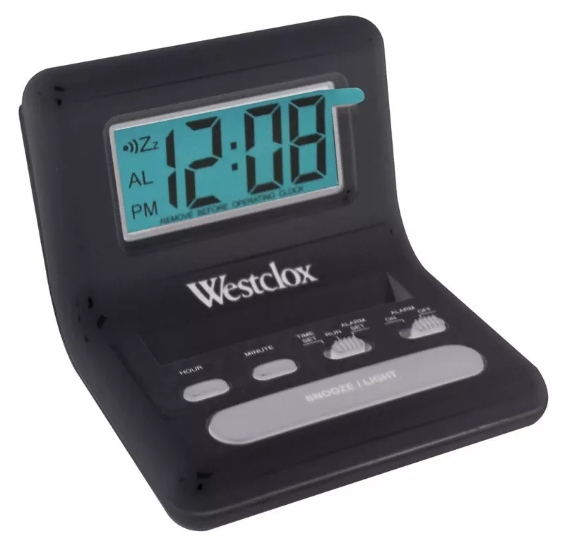 0-8-in-black-digital-travel-alarm-clock-model-47538a 0.8 In. Black Digital Travel Alarm Clock Model 47538a