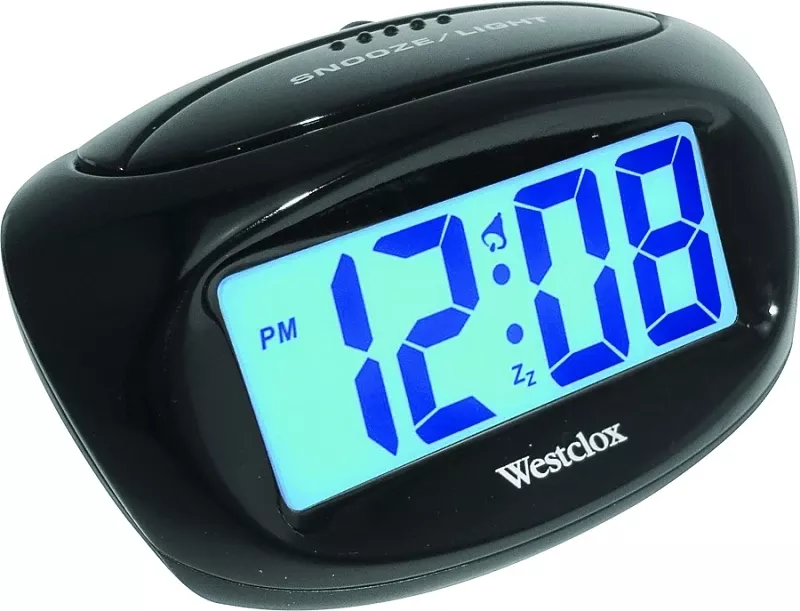 1-in-digital-black-alarm-clock-with-lcd-display-snooze-function 1 In. Digital Black Alarm Clock With Lcd Display And Snooze Function