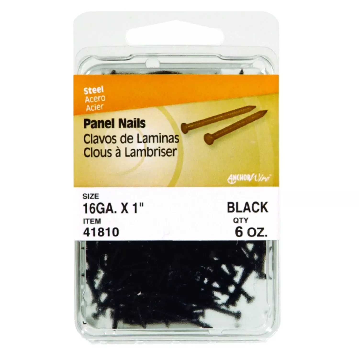 1-in-panel-steel-nail-flat-head-6-oz-black-model-41810 1 In. Panel Steel Nail Flat Head - 6 Oz Black - Model 41810