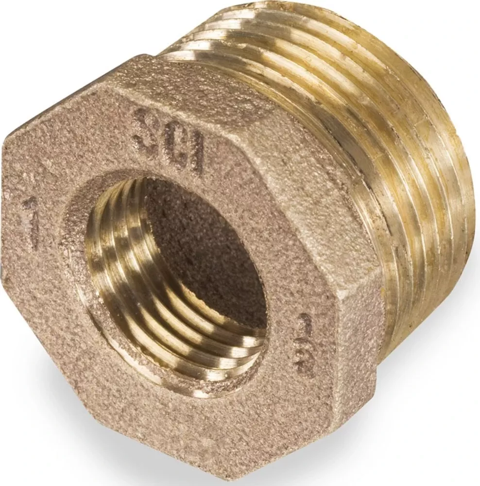 1-x-0-75-in-lead-free-bronze-malleable-hex-bushing 1 X 0.75 In. Lead Free Bronze Malleable Hex Bushing