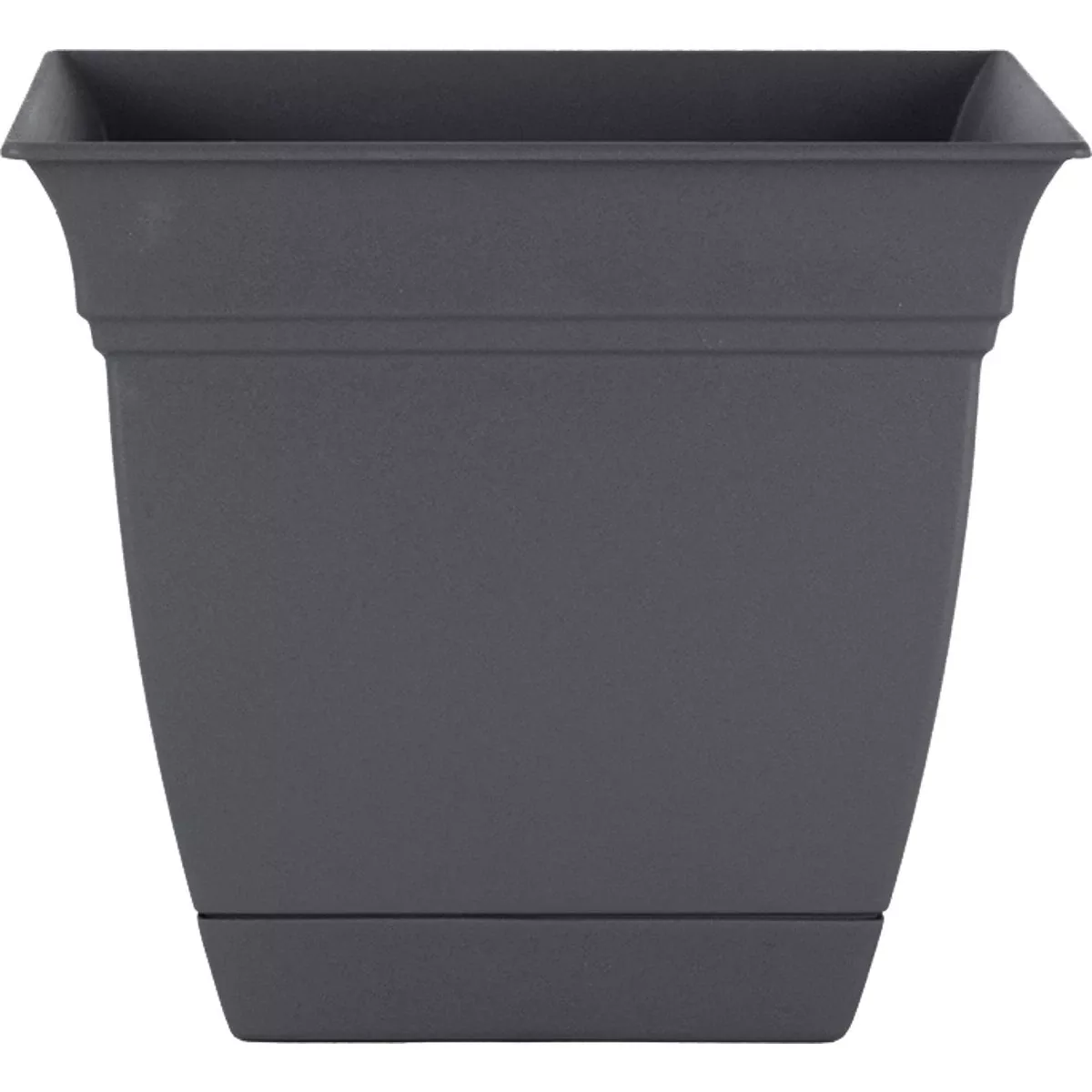**12" GRY SQ Planter**