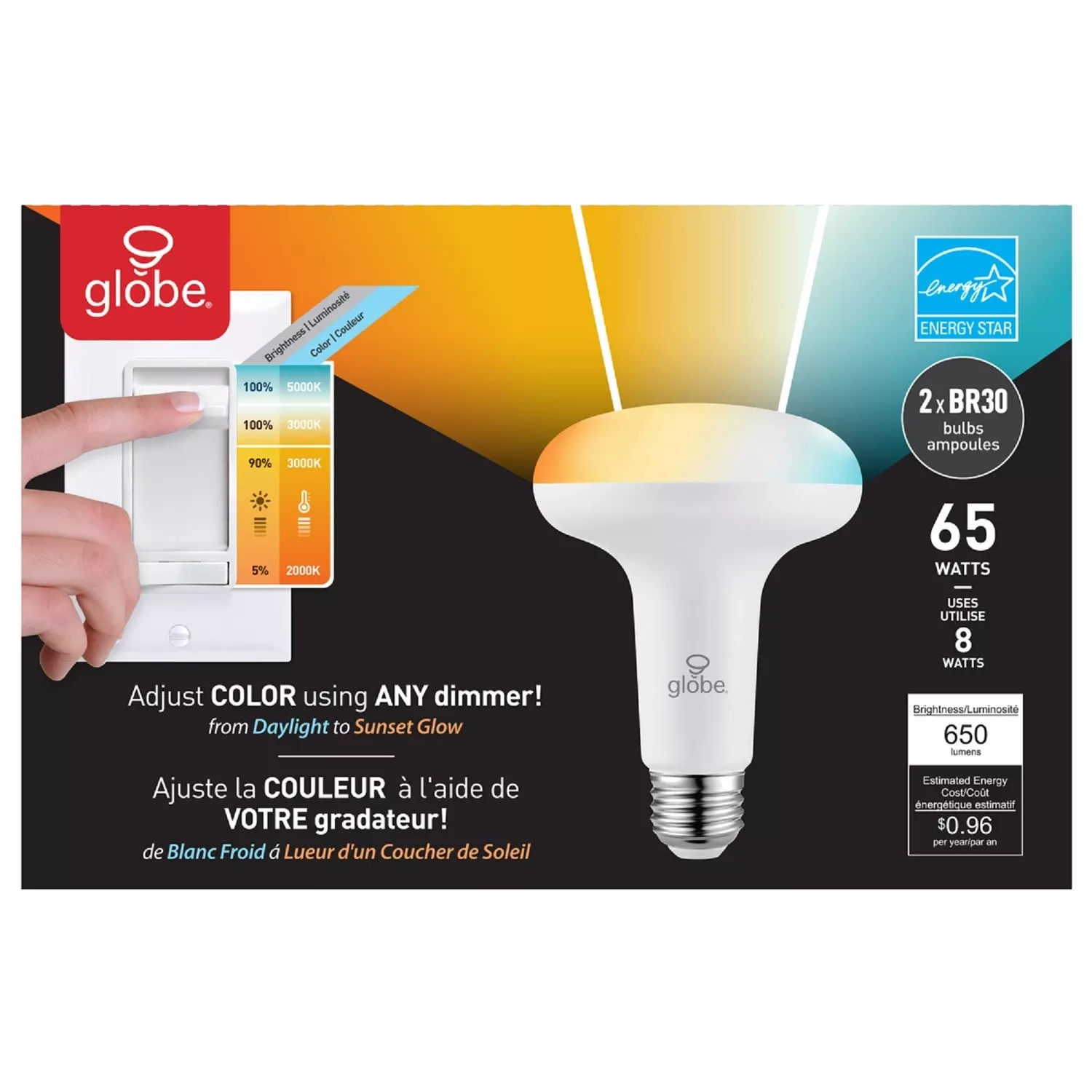 **2PK 8W BR30 Duo Bulb**