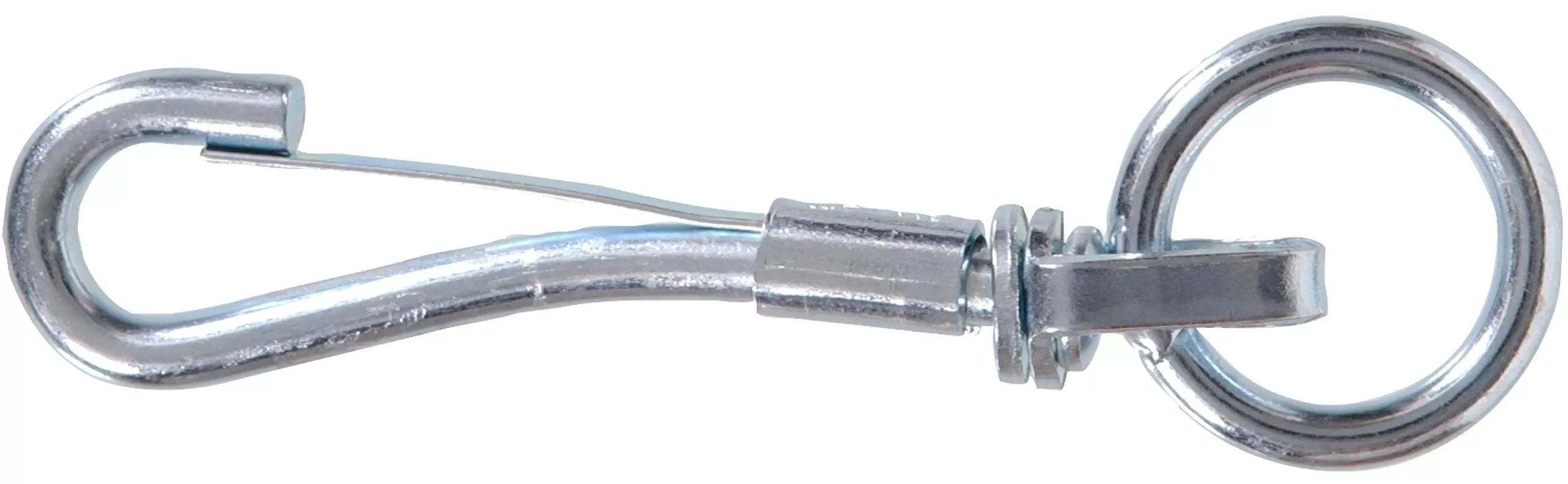 **3/4" swivel, round eye spring snap with ring