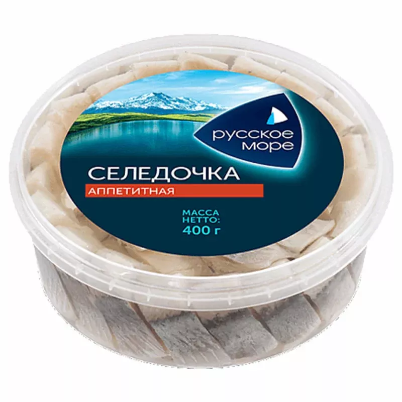 400-14-11oz Филе сельди в масле “Аппетитное”, Русское море, 400г / 14.11oz