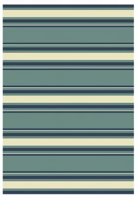 **5x7 BLU Stripes Rug**