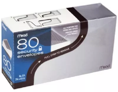 6-security-envelopes-80-pk #6 Security Envelopes, 80-Pk.
