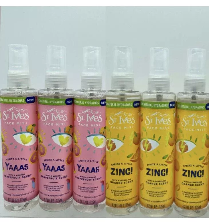 6mix-st-ives-grapefruit-scent-facial-mist-yaaas-orange-zing-6x-4-23-fl-oz (6mix) St. Ives Grapefruit Scent Facial Mist Yaaas & Orange Zing 6x 4.23 fl oz