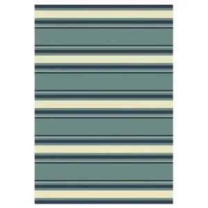 **8x10 BLU Stripes Rug**
