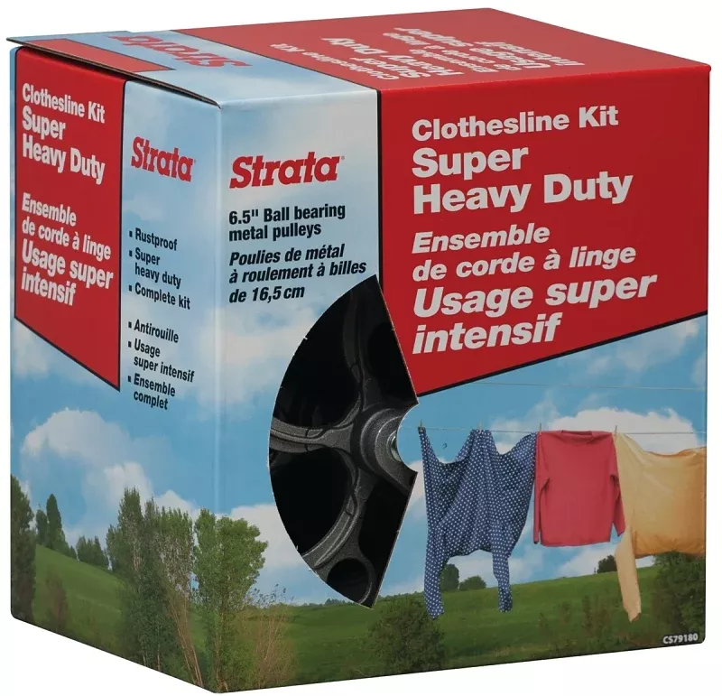 ben-mor-cs79180-clothesline-kit-galvanized-steel-cable-2-x-6-1-2-in Ben-Mor CS79180 Clothesline Kit, Galvanized Steel Cable, 2 x 6-1/2 in