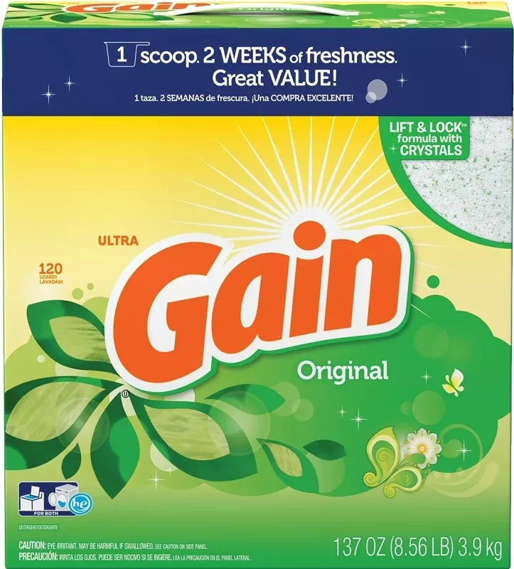 gain-80811746-laundry-detergent-123-oz-powder-original Gain 80811746 Laundry Detergent, 123 oz, Powder, Original