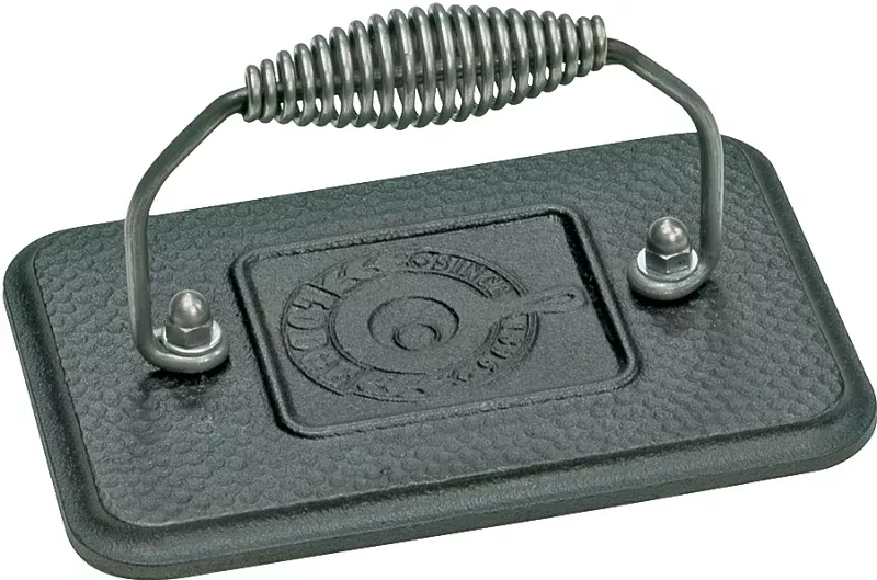 lodge-lgp3-grill-press-6-3-4-in-l-4-1-2-in-w-rectangular-iron-coo Lodge LGP3 Grill Press, 6-3/4 in L, 4-1/2 in W, Rectangular, Iron, Coo