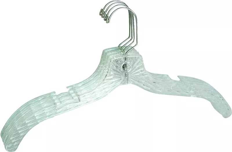 merrick-c73410-d12-dress-hanger-plastic-clear-pack-12 Merrick C73410-D12 Dress Hanger, Plastic, Clear, Pack of 12