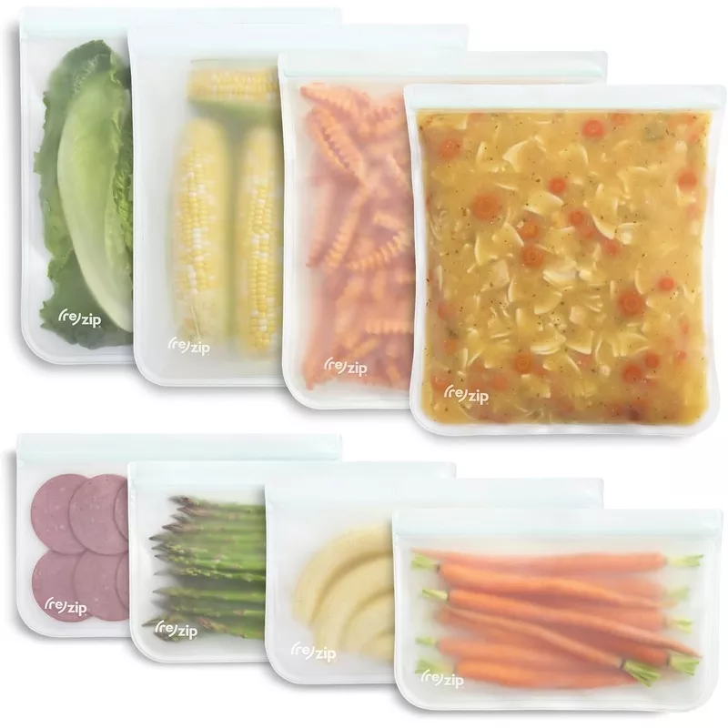 (re) zip 4 Gallon & 4 Half-Gallon Bags for Maximum Freshness