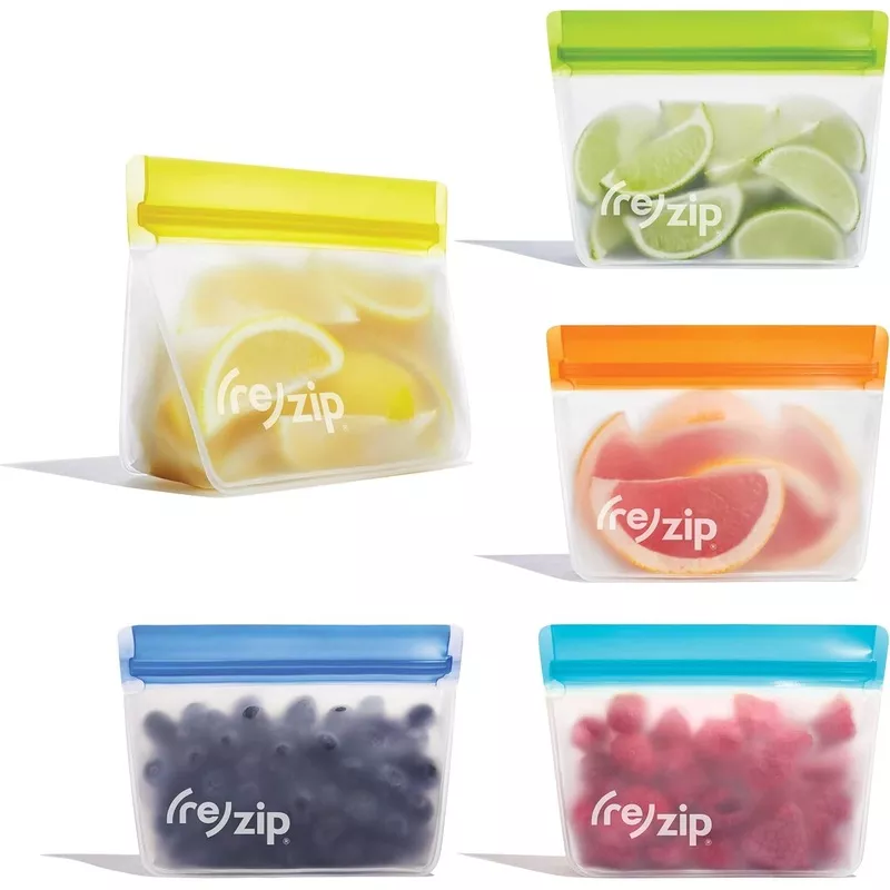 (re) zip 5-pack Stand-Up Reusable Bags