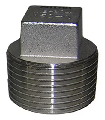 Stainless Steel Pipe Plug, 1/2 In.
