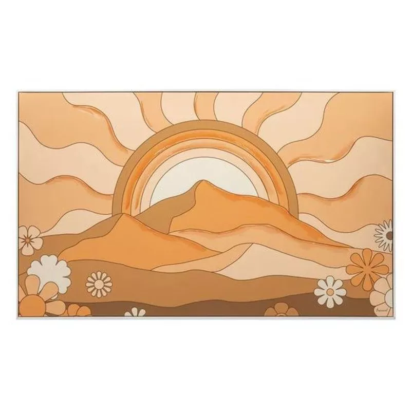 tangerine-sunset-digital-modern-art-print-on-canvas "Tangerine Sunset" Digital Modern Art Print on Canvas