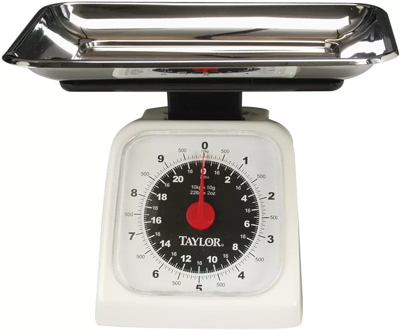 taylor-3880-kitchen-scale-22-lb-capacity-analog-display-stainless-s Taylor 3880 Kitchen Scale, 22 lb Capacity, Analog Display, Stainless S
