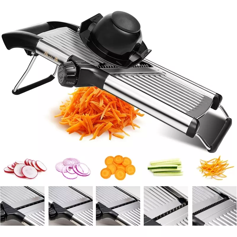 zhang-xiao-quan-since-1628-mandoline-food-slicer-kitchen-adjustable-stainless-st ZHANG XIAO QUAN SINCE 1628 Mandoline Food Slicer for kitchen, Adjustable Stainless Steel Mandoline Vegetable slicer Julienne, Onion Potato Chip French Fry vegetable slicer