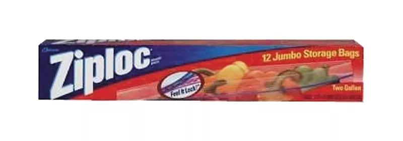 ZIPLOC STORAGE BAG 2 GALLON 12 CT