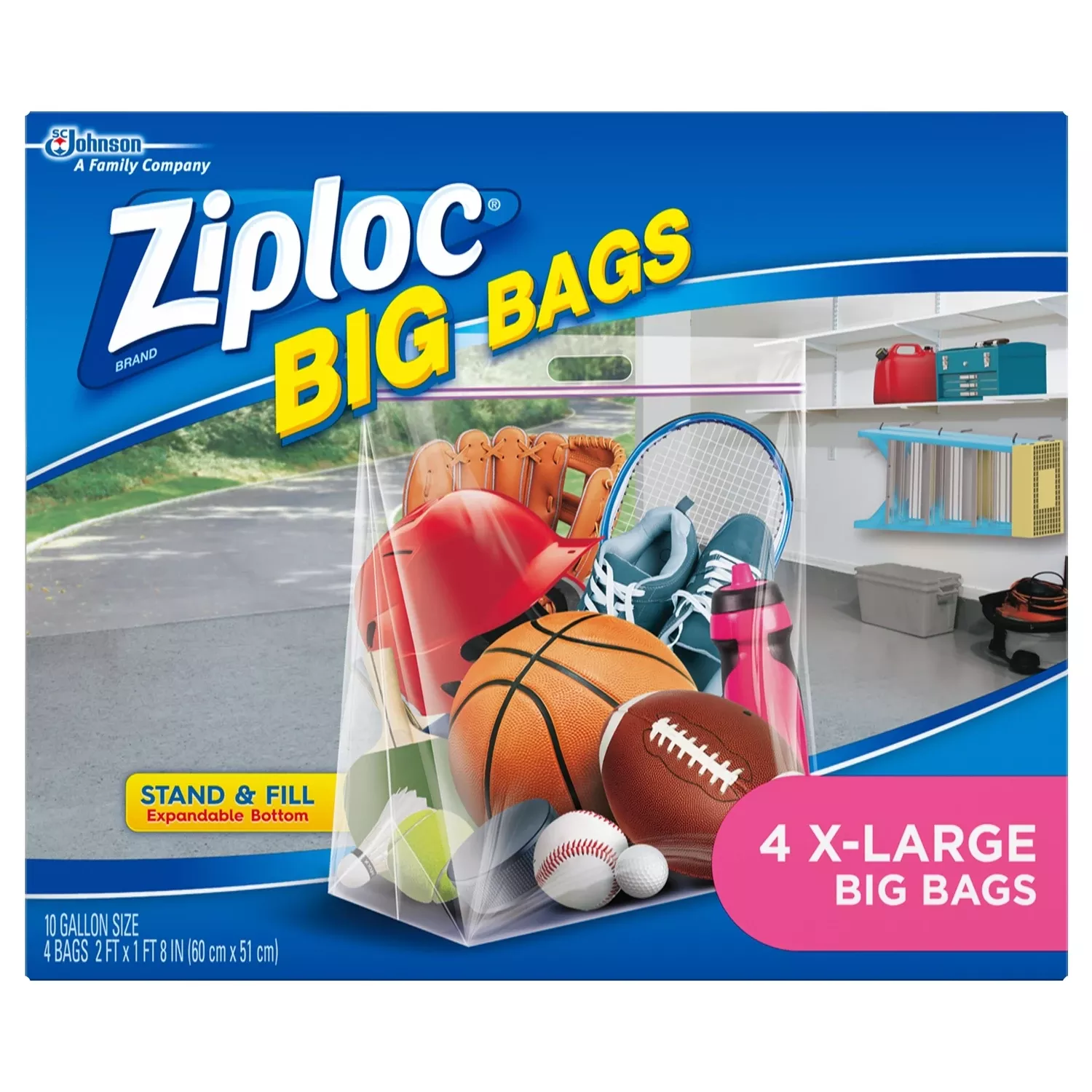 Ziploc4PK XL HD Big Bag