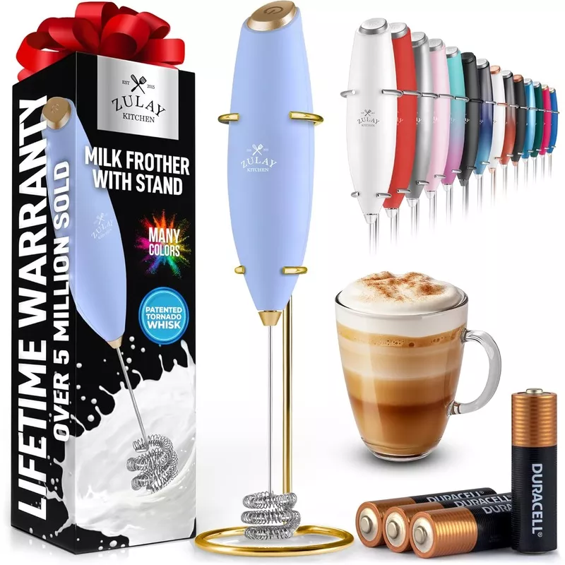 zulay-kitchen-patented-tornado-triple-whisk-milk-frother-with-4-duracell-batteri Zulay Kitchen Patented Tornado Triple Whisk Milk Frother with 4 Duracell Batteries Handheld Foam Maker for Coffee, Lattes, Matcha & Hot Chocolate Rich, Creamy Froth in Seconds