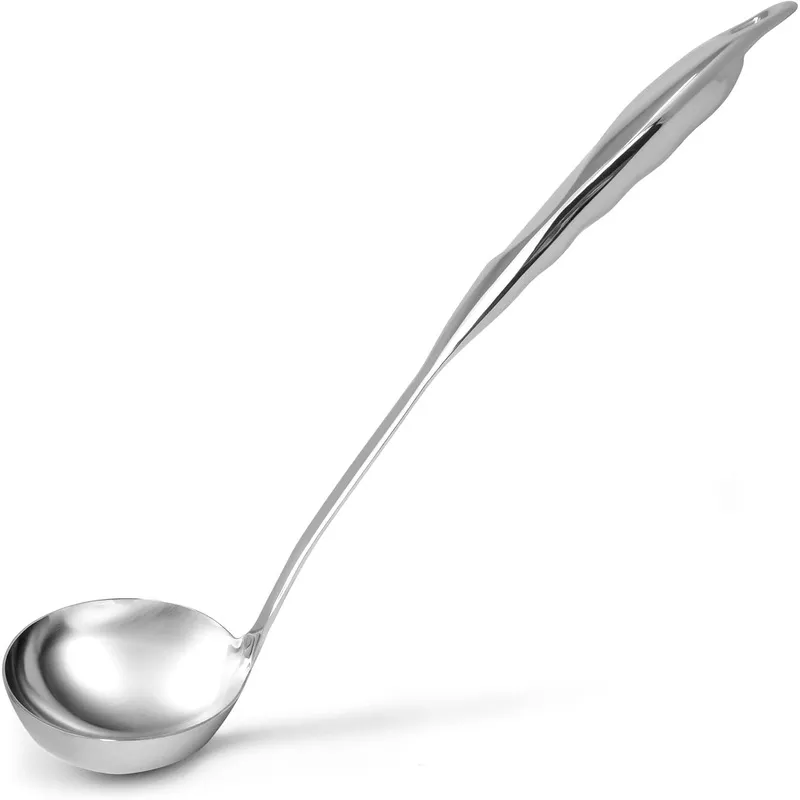 zulay-kitchen-stainless-steel-soup-ladle-lightweight-strong-durable-metal-ladle- Zulay Kitchen Stainless Steel Soup Ladle Lightweight, Strong & Durable Metal Ladle Easy to Use, Comfortable Grip, Heat Resistant & Dishwasher Safe Perfect for Home Cooks & Chefs (13")